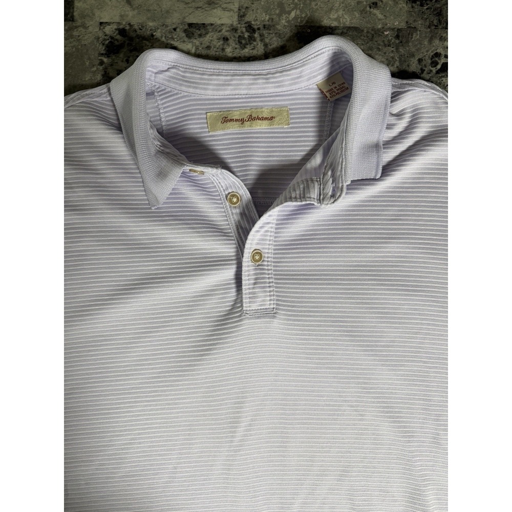 Mens Tommy Bahama Lavender Large Polo